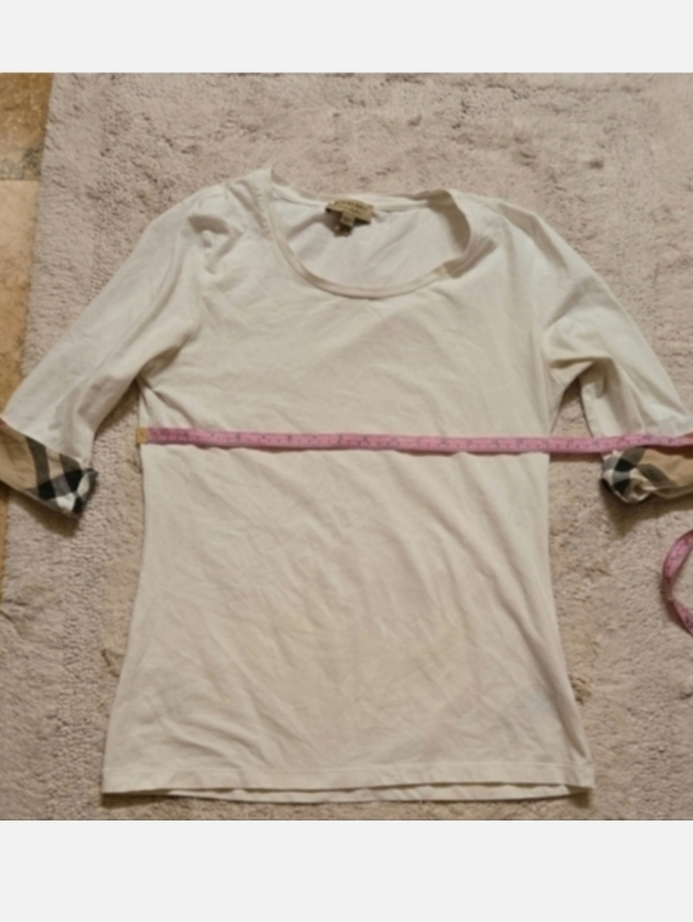 Burberry White Top Size M